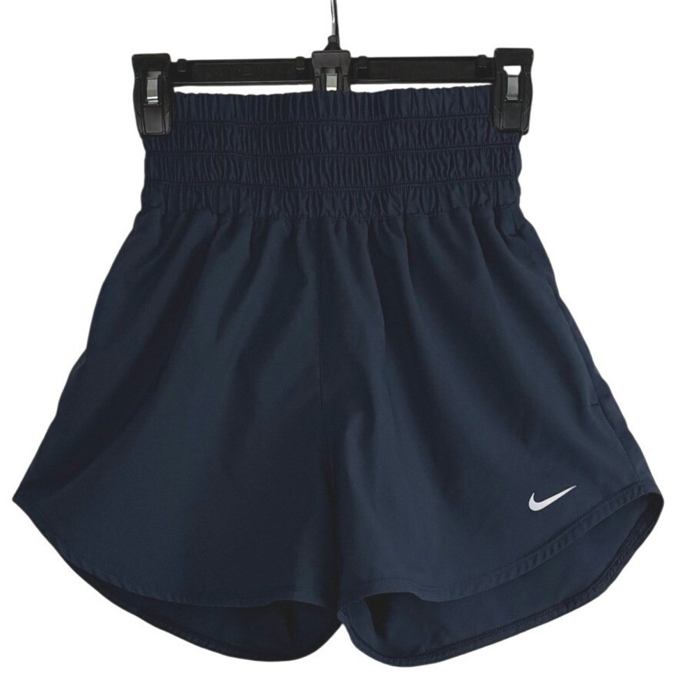 Nike Blue High-Waisted Running‎ Shorts Dri-FIT Lined Size Small